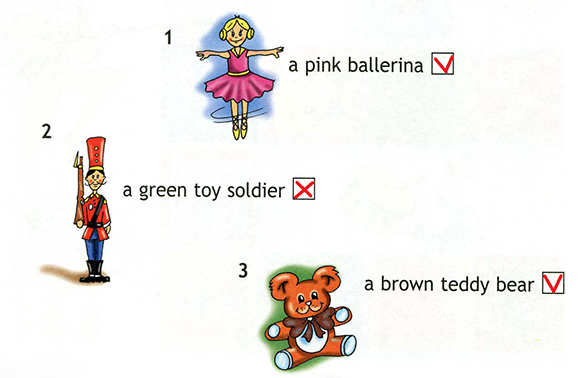 Teddy Bear Toy Soldier балерина Пинк. A Pink Ballerina a Green Toy Soldier a Brown Teddy Bear. Look read and put a Tick or a Cross 2 класс. Ballerina игрушка спотлайт. Is the toy soldier in the box