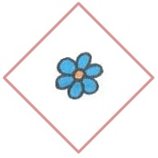 цветок в ромбе
