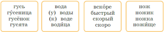 ГДЗ Русский язык 3 класс Канакина страница 62 упражнение 113 выписанные однокоренные слова по группам
